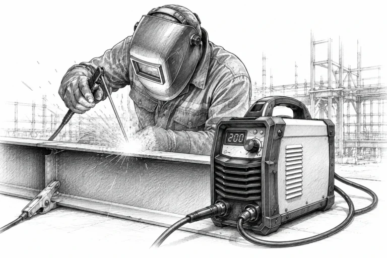 ilustrasi penggunaan las inverter
