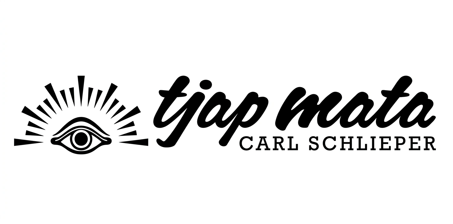logo tjap mata hitam putih